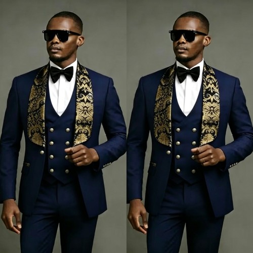 Tuta uomo oro jacquard - , smoking