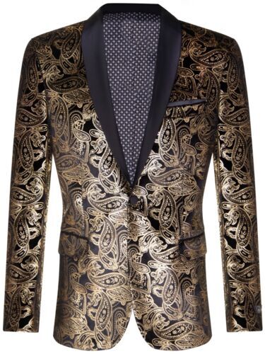 Uomo classico oro - oro, paisley