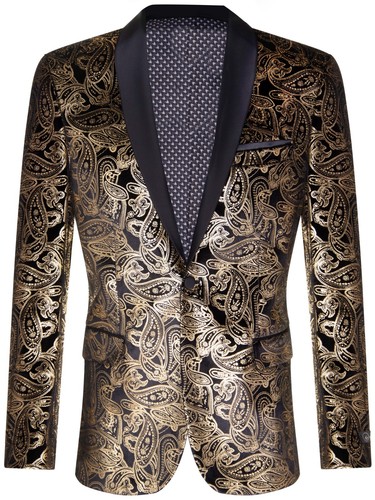 Uomo classico oro paisley - uomo,